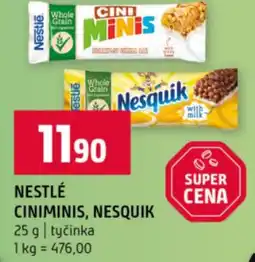 Terno Nestlé ciniminis, nesquik nabídka