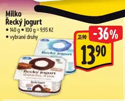 Albert Milko Řecký jogurt nabídka