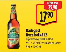 Albert Radegast Ryze hořká 12 nabídka