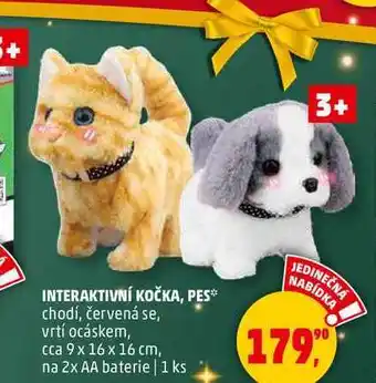 Penny Market INTERAKTIVNÍ KOČKA, PES, 1 ks nabídka