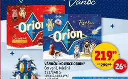 Penny Market VÁNOČNÍ KOLEKCE ORION Červená, Mléčná, 351/348 g nabídka