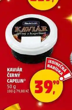 Penny Market KAVIÁR ČERNÝ CAPELIN, 50 g nabídka