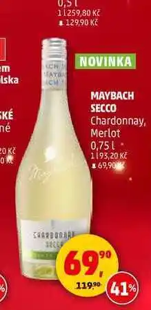 Penny Market MAYBACH SECCO Chardonnay, Merlot, 0,75 l nabídka
