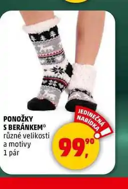 Penny Market PONOŽKY S BERÁNKEM, 1 pár nabídka