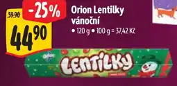 Albert Orion Lentilky vánoční nabídka