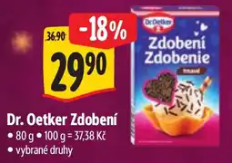 Albert Dr. Oetker Zdobení nabídka