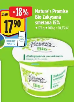 Albert Nature's Promise Bio Zakysaná smetana 15% nabídka