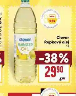 Billa Clever řepkový olej nabídka