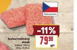 Billa Kuřecí mělněný steak nabídka