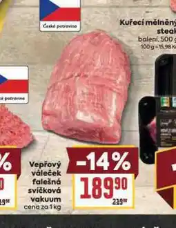 Billa Vepřový váleček falešná svíčková nabídka