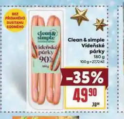 Billa Vídeňské párky nabídka