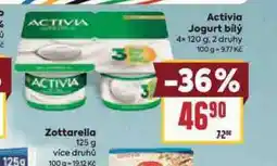 Billa Activia jogurt bílý nabídka