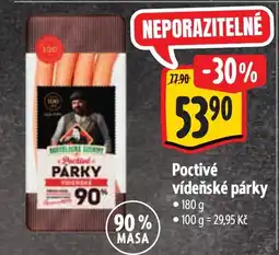 Albert Poctivé vídeňské párky nabídka