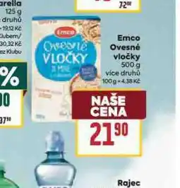 Billa Emco ovesné vločky nabídka