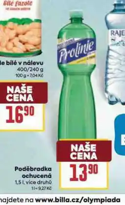 Billa Poděbradka ochucená nabídka