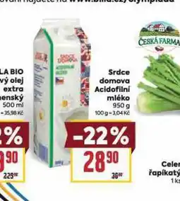 Billa Acidofilné mléko nabídka