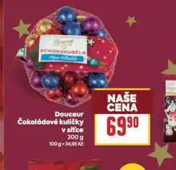 Billa Douceur čokoládové kuličky v síťce nabídka