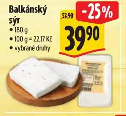 Albert Balkánský sýr nabídka
