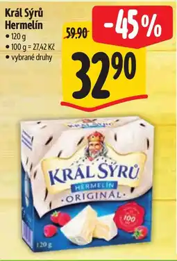 Albert Král Sýrů Hermelín nabídka
