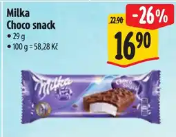 Albert Milka Choco snack nabídka