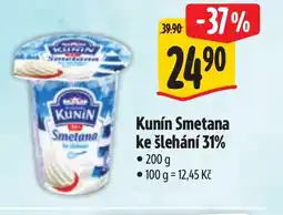 Albert Kunín Smetana ke šlehání 31% nabídka