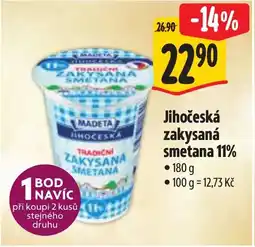 Albert MADETA Jihočeská zakysaná smetana 11% nabídka