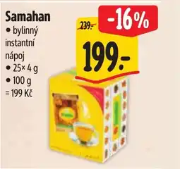Albert Samahan bylinný instantní nápoj nabídka