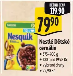 Albert Nestlé Dětské cereálie nabídka