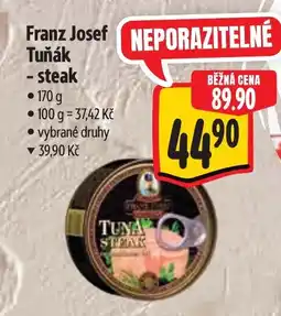 Albert Franz Josef Tuňák - steak nabídka