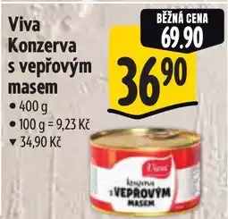 Albert Viva Konzerva s vepřovým masem nabídka