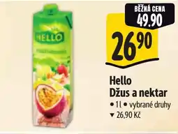 Albert Hello Džus a nektar nabídka