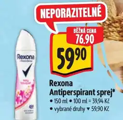 Albert Rexona Antiperspirant sprej nabídka