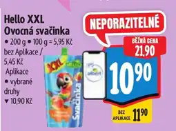 Albert Hello XXL Ovocná svačinka nabídka
