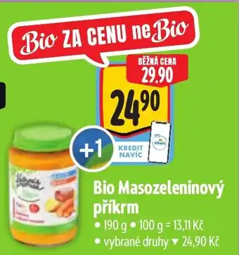 Albert Bio Masozeleninový příkrm nabídka