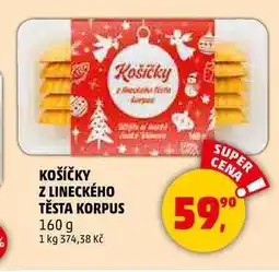Penny Market KOŠÍČKY Z LINECKÉHO TĚSTA KORPUS, 160 g nabídka