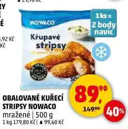Penny Market OBALOVANÉ KUŘECÍ STRIPSY NOWACO, 500 g nabídka