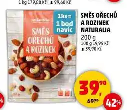 Penny Market SMĚS OŘECHŮ A ROZINEK NATURALIA, 200 g nabídka