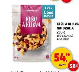 Penny Market KEŠU A KLIKVA NATURALIA, 200 g nabídka