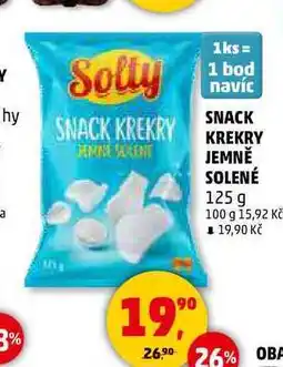 Penny Market SNACK KREKRY JEMNĚ SOLENÉ, 125 g nabídka