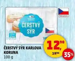 Penny Market ČERSTVÝ SÝR KARLOVA KORUNA, 100 g nabídka
