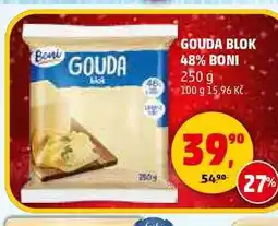 Penny Market GOUDA BLOK 48% BONI, 250 g nabídka