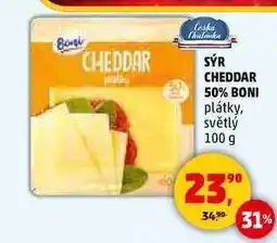 Penny Market SÝR CHEDDAR 50% BONI, 100 g nabídka