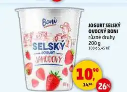 Penny Market JOGURT SELSKÝ OVOCNÝ BONI, 200 g nabídka