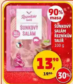 Penny Market ŠUNKOVÝ SALÁM ŘEZNÍKŮV TALÍŘ, 100 g nabídka
