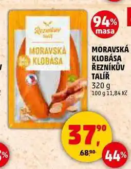Penny Market MORAVSKÁ KLOBÁSA ŘEZNÍKŮV TALÍŘ, 320 g nabídka