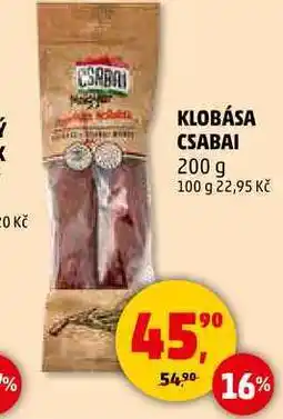 Penny Market KLOBÁSA CSABAI, 200 g nabídka