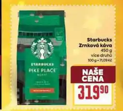 Billa Starbucks zrnková káva nabídka