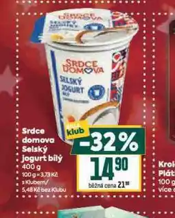 Billa Selský jogurt bílý nabídka