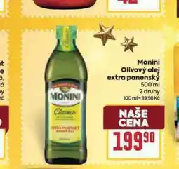 Billa Monini olivový olej extra panenský nabídka