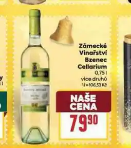 Billa Zámecké vinařství bzenec cellarium nabídka